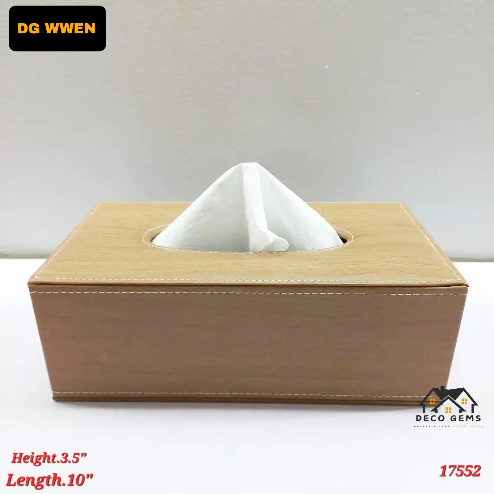 Artificial Leather Tissue Box