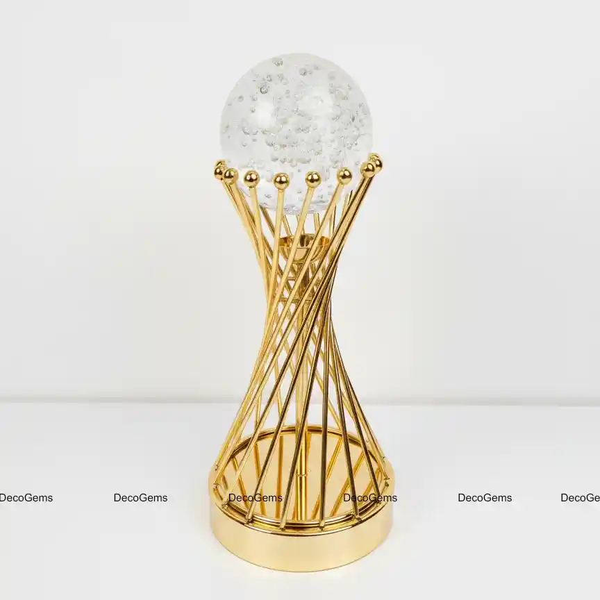 Crystal Ball Purple Light Desk Lamp - 17927
